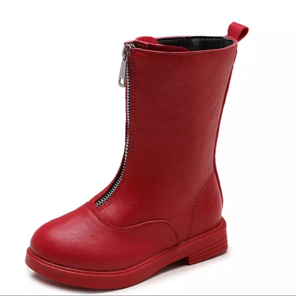 My 5year old Red leather boot